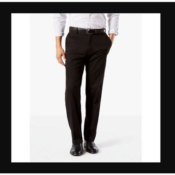 Dockers x Levi Strauss Men's Sz 36x32 Black Easy Classic Fit Khaki Stretch Pants - Picture 10 of 10